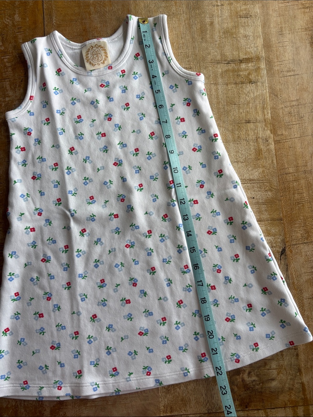 TBBC Girls White Floral Knit Dress size 7 - Picture 6 of 6